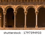 romanesque arch in segovia spain