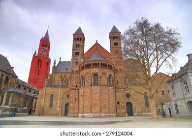 Romanesque Architecture Of Saint Servatius Basilica, Maastricht, Holland