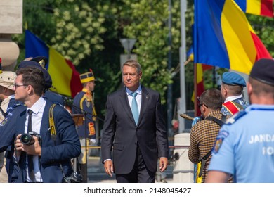 Romania - Bucharest 21 July 2021. President Of Romania Klaus Iohannis, At The Withdrawal Ceremony Of The Army From Afghanistan