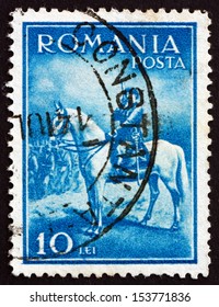 ROMANIA - CIRCA 1932: A Stamp Printed In The Romania Shows King Carol II, King Of Romania, Circa 1932