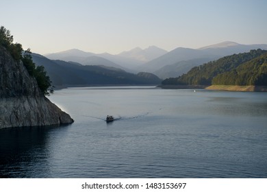 Romania, Vidraru Lake and Dam. Unknown Romania Carpathian Mountains. Travel in summer and autumn. Fagaras ridge. - Powered by Shutterstock