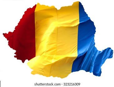 Romanian Flag And Map