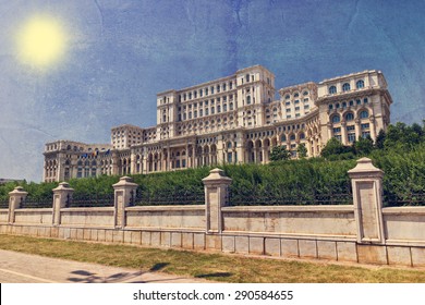 Romanian People House Made By Ceausescu In Bucharest