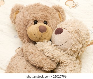 hug with teddy bear