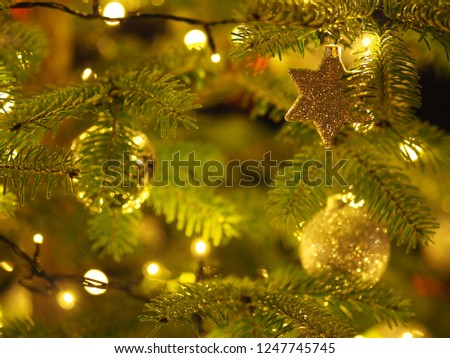 Romantic Christmastree with a Star
