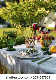 Romantic Dinner In The Garden