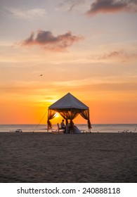 Romantic Dinner On The Beach In Bali