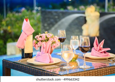 Romantic Dinner Setting.