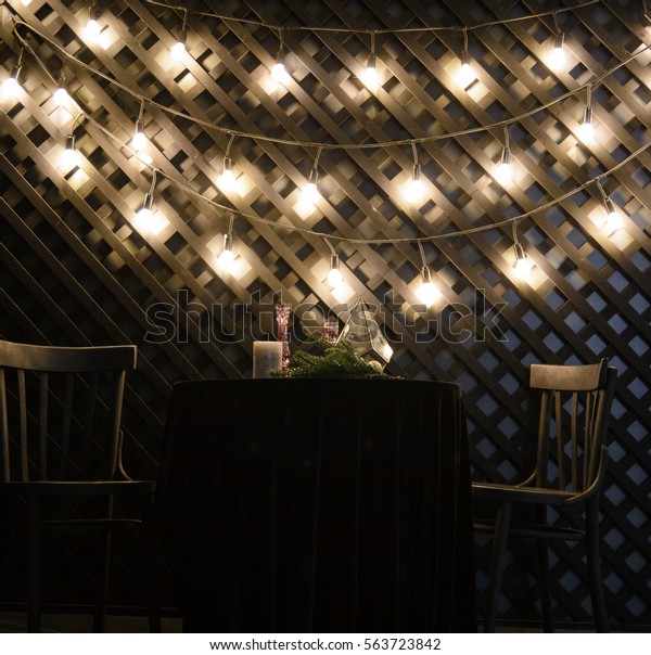 Romantic Evening Candles Interior Light Bulb Stock Photo Edit Now