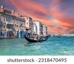 Romantic gondola ride in Venice