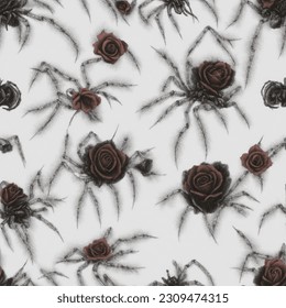 Romantic Horror Seamless Patterns Designs
