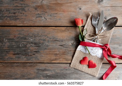 Romantic Meal Valentines Day Background