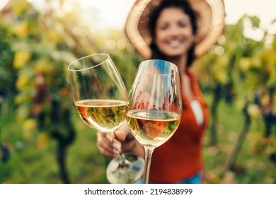 Romantic moments for couple in vineyards. Close up. - Powered by Shutterstock