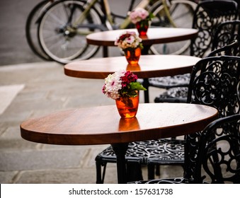 Romantic Parisian Cafe.