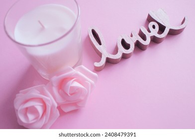romantic pastel colord happy valentines day background - february 14