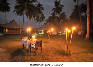 Romantic Private Dinner At Luxurious Resort