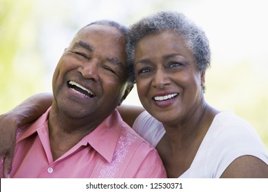 Romantic senior couple relaxing outside - Powered by Shutterstock