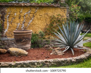 Romantic Setting At Mexican Hacienda.