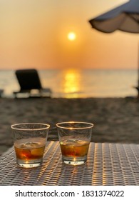 Romantic Sunset Drinks at the Beach