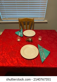 Romantic Table Set Up Mealtime