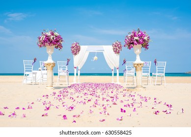 Romantische Trauung am Strand