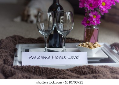 Romantic Welcome Home Indoor Picnic