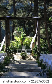 Romantic Wooden Wedding Arbor Or Pergola