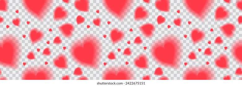 heart in banner pattern