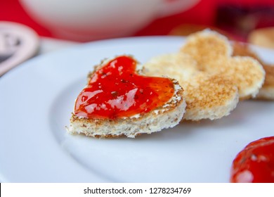 Romatic Heart-shaped Toast