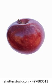 Rome Apple (Malus Domestica Rome). Called Red Rome, Rome Beauty And Gillett's Seedling Also. Image Of Apple Isolated On White Background