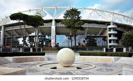 Rome, Italy - 01/19/2019: Olimpic Stadium In Rome (stadio Olimpico)