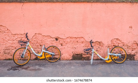 Rome / Italy -02 06 2019: Vandals Rendered Unusable Silver Yellow 