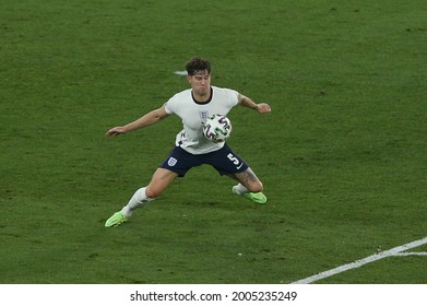 ROME, ITALY - 03.07.2021: John Stones In Action During The UEFA EURO 2020 Quarterfinal Football Match Between Ukraine And England At The Olympic Stadium In Rome, Italy.