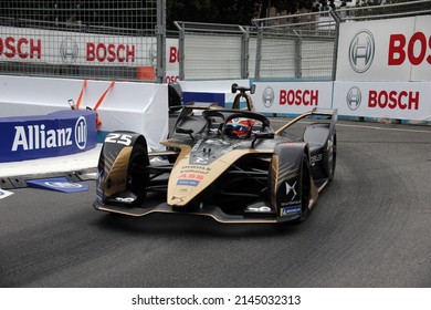 Rome, Italy - 08.04 2022: Jean Eric Vergne DS Techeetah ) During ABB FORMULA E, FIA WORLD CHAMPIONSHIP  2022 ROME E-PRIX RACE In EUR Rome On April 2022