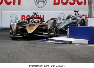 Rome, Italy - 08.04 2022: Jean Eric Vergne DS Techeetah  During ABB FORMULA E, FIA WORLD CHAMPIONSHIP  2022 ROME E-PRIX RACE In EUR Rome On April 2022