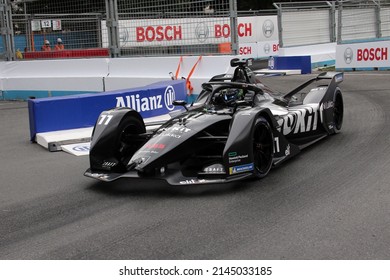 Rome, Italy - 08.04 2022: Lucas Di Grassi Rokit Venturi Racing  During ABB FORMULA E, FIA WORLD CHAMPIONSHIP  2022 ROME E-PRIX RACE In EUR Rome On April 2022