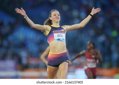 ROME, Italy - 09.06.2022: BOL FEMKE (NED) compete and win 400m hurdles women  in the IAAF Wanda Diamond League  - Golden Gala meeting 2022 in Stadio Olimpico in Rome. 