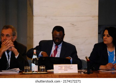 Rome, Italy - 10 March 2009: African Development Bank Representative Attending The ICA Conference.