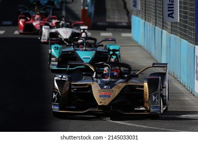 Rome, Italy - 10.04 2022:  Jean Eric Vergne DS Techeetah ABB FORMULA E, FIA WORLD CHAMPIONSHIP  2022 ROME E-PRIX RACE In EUR Rome On April 2022