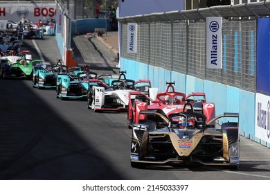 Rome, Italy - 10.04 2022:  Jean Eric Vergne DS Techeetah ABB FORMULA E, FIA WORLD CHAMPIONSHIP  2022 ROME E-PRIX RACE In EUR Rome On April 2022