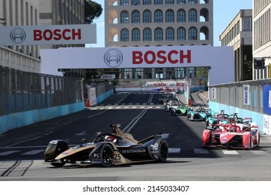 Rome, Italy - 10.04 2022:  Jean Eric Vergne DS Techeetah ABB FORMULA E, FIA WORLD CHAMPIONSHIP  2022 ROME E-PRIX RACE In EUR Rome On April 2022