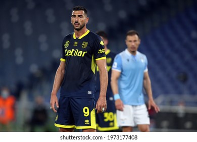 ROME, Italy - 12.05.2021: PELL (PARMA)  In Action During The Italian Serie A Championship 2021 Soccer Match  Between SS LAZIO VS PARMA  At Olympic Stadium In Rome.
