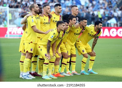 ROME, Italy - 14.08.2022: Bologna Team In  The Italian TIM Serie A Football Match Between SS LAZIO VS FC BOLOGNA At Olimpic Stadium In Rome.
