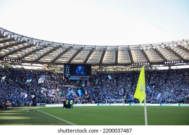 Rome, Italy 14th August 2022: SS Lazio Fans During The Italian Serie A 202223 Football Match Between S.S. Lazio And Bologna FC At The Olimpico Stadium