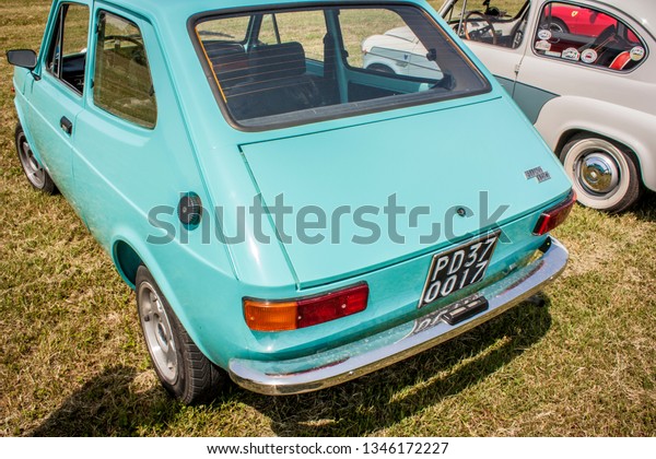 ROME, ITALY 22 MARCH 2019: The Fiat 127: an\
icon among the utility cars of the time and at the same time an\
icon of Italian motoring.