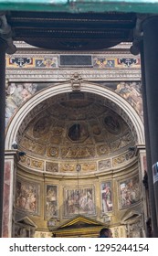 Rome, Italy - 23 june 2018: the inside of a church in Rome, Italy