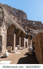 ROME, ITALY - 29 SEPTEMBER 2020: Photo Of The Coliseum Inside.