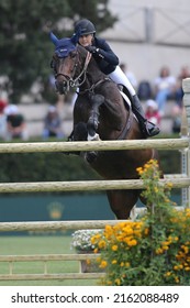 ROME, Italy - 29.05.2022: JOANNA EKBERG (SWE) ride horse Calypso de Beaufour  during Piazza di Siena - 89 CSIO ROMA 2022, ROMA ROLEX GRAND PRIX, two round competition.
