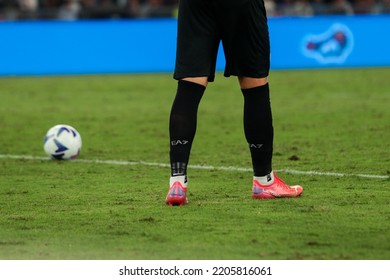 Rome, Italy 3rd September 2022: Football Boots Details During The Italian Serie A 202223 Football Match Between S.S. Lazio And S.S.C. Napoli At The Olimpico Stadium