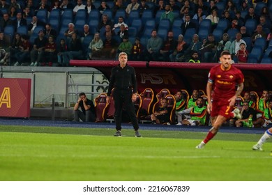 Rome, Italy 9th October 2022: Marco Baroni Of U.S. Lecce  During The Italian Serie A 202223 Football Match Between AS Roma And US Lecce At The Olimpico Stadium